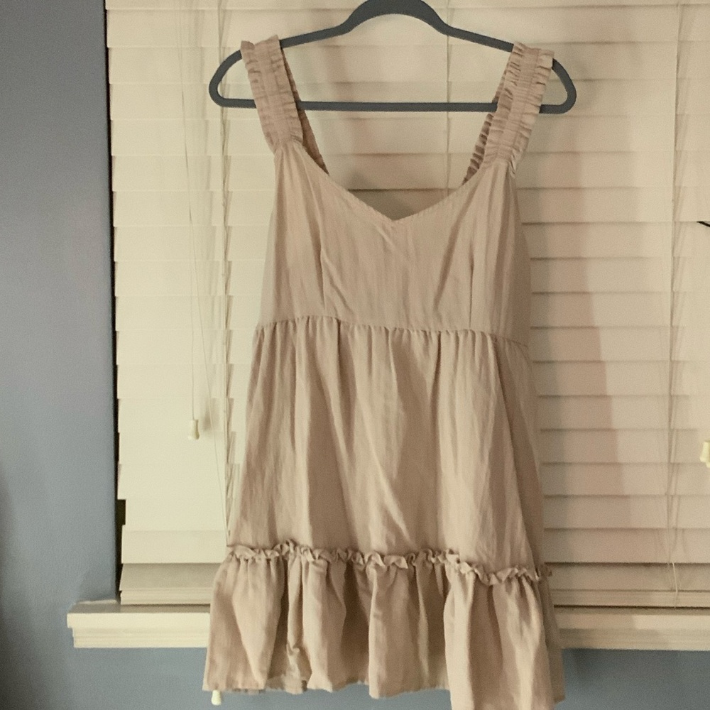 Blu Pepper Cream Mini Dress